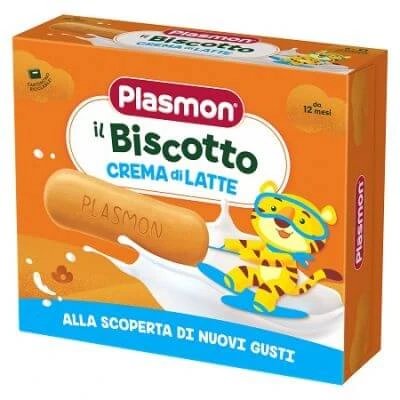 Plasmon biscuiți cu cremă de lapte 8 bucăți 40g