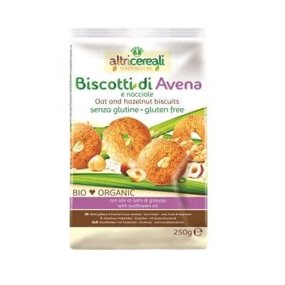 Altricereali biscuiți bio cu ovăz/nuci 250 g