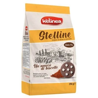 Biscuiți Kelinea Stars cu cacao și ciocolată 250 g