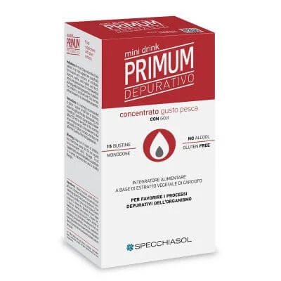 Primum depurativ minidrink piersică 15 sticksuri 10 ml