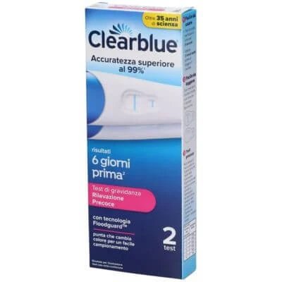 Test de sarcină clarblue vizual timpuriu 2 bucăți