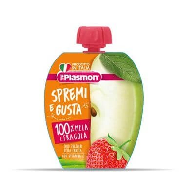 Stoarceți și savurați mere cu căpșuni 100 ml