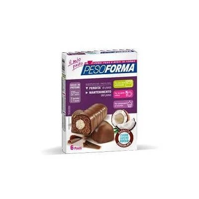 Pesoforma inima bar nucă de cocos 6 mese 12 x 31 g