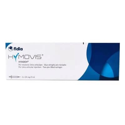 Seringă intra-articulară preumplută hymovis hyadd4 hexadecylamide acid hialuronic 24mg/3ml 2 buc. 3 ml eto nesterilizat