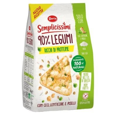 Doria gustări simple 90% leguminoase năut-lenușă- mazăre 60 g