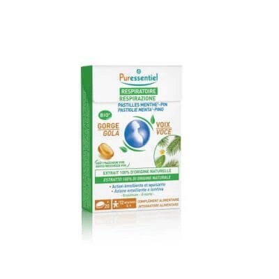 Puressentiel pastiluțe pentru gât mentă pin 44 g