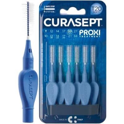 Curasept proxi t20 albastru moale 6 bucăți