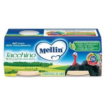 Curcan omogenizat Mellin 2 x 80 g