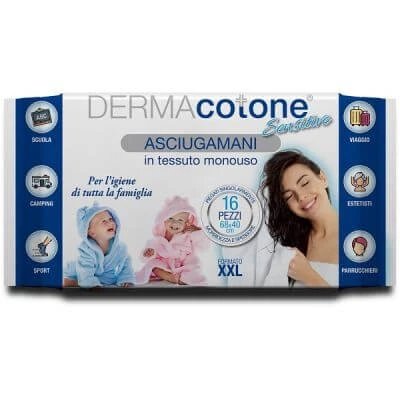 Prosoape sensibile Dermacotone xxl 68x40 cm 16 bucăți