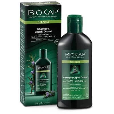 Biokap șampon de frumusețe pentru păr gras cu tricobiotice 200 ml
