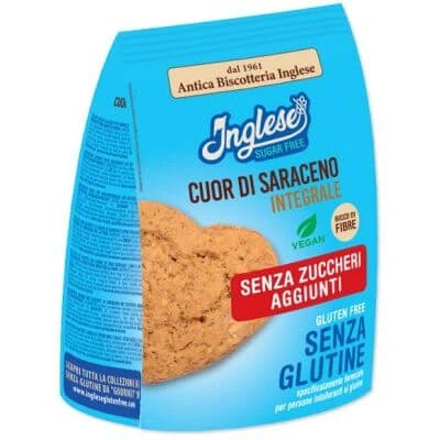 Biscuiți englezi din grâu integral de hrișcă fără adaos de zahăr 200 g