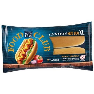 Nutrifree chiflă pentru hot dog xl 2 bucăți 65 g