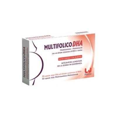 Multifolico dha 30 capsule roșii + 30 capsule violet