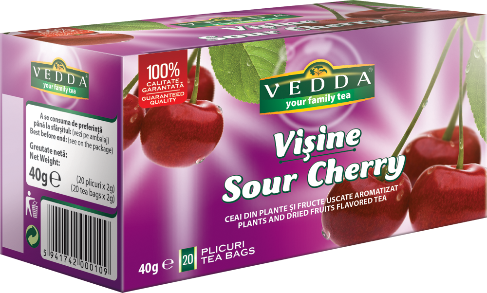 Ceai de visine, 20 plicuri, Vedda