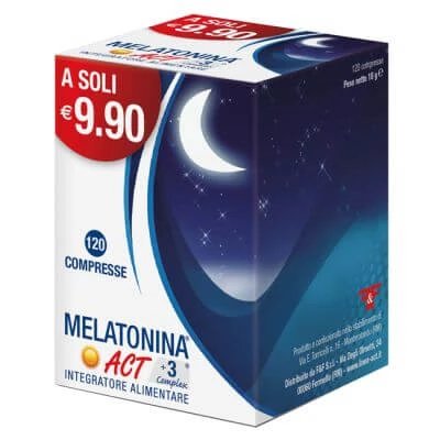 Melatonin act +3 complex 120 comprimate