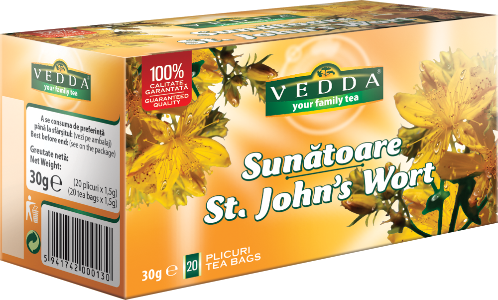Ceai de sunatoare, 20 plicuri x 1.5g, Vedda