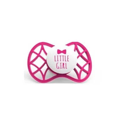 Nuvita 7084 air55 suzetă ort 6m+ strălucire flamingo