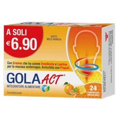 Gola act honey orange 24 comprimate orosolubile