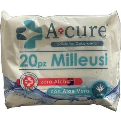A+cure milleusi aloe șervețele de curățare 20 bucăți