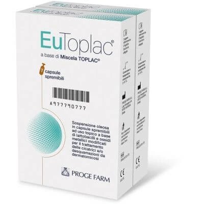 Eutoplac pachet de două capsule cu suspensie uleioasă 7+7 stoarcere