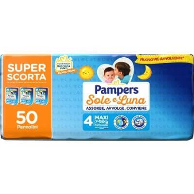 Pampers sun moon trio maxi 50 bucăți