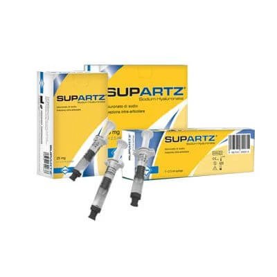 Seringă preumplută intraarticulară supartz 25 mg 2,5 ml 1 buc