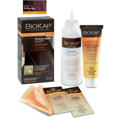 Biokap nutricolor 5.22 tub de colorant roșu prună + sticlă