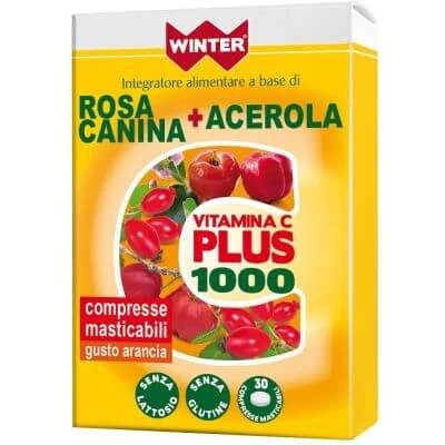 Winter vitamina c plus 1000 trandafir + acerola 30 comprimate masticabile