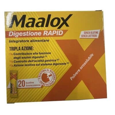 Maalox digestie rapidă 20 pliculețe de 2 g