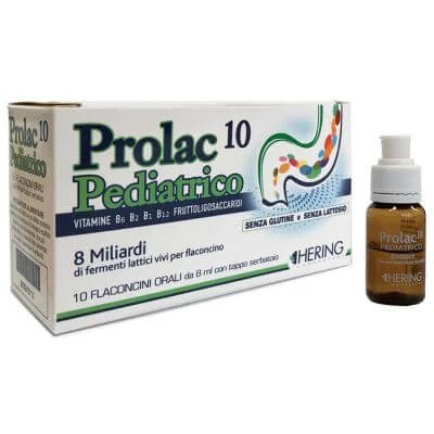 Prolac10 enzime lactate pediatrice 10 flacoane 8 ml