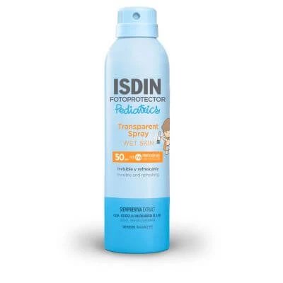 Spray transparent pentru piele umedă pediatrie spf50 250 ml