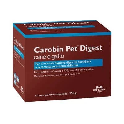 Carobin pet digest granular 30 pliculețe de 5 g