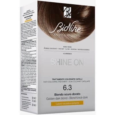 Strălucire pe blond auriu închis 6.3 flacon 75 ml + tub 50 ml