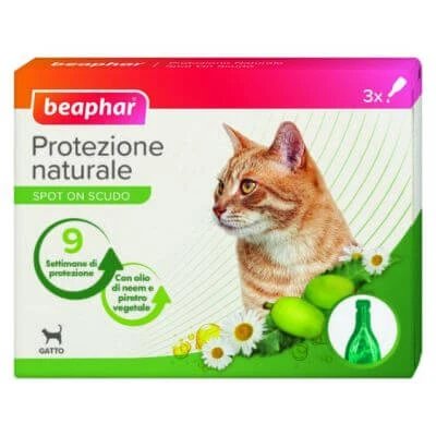 Pata de protecție nat pe pisică 3 pipete 1 ml