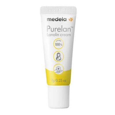 Noua cremă pentru mameloane Purelan și piele uscată 100% lanolină 7 g