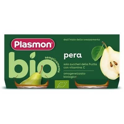 Pară organică omogenizată Plasmon 2 borcane x 80 g