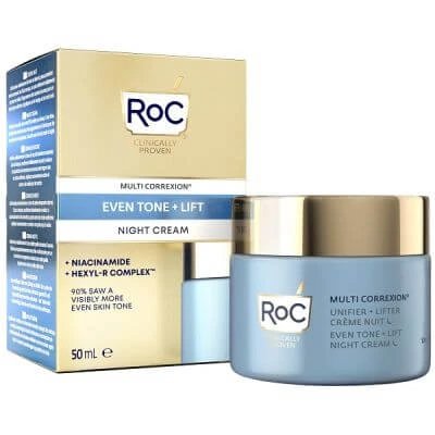 Roc multi corexion uniformizare ton + lift cremă de noapte 50 ml