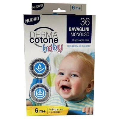 Dermacotton bavete de unică folosință pentru copii 36 bucăți