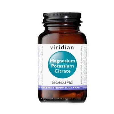 Viridian magneziu potasiu citrat 30 capsule
