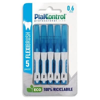 Plakkontrol perie interdentară flexi brush06 blister 5 bucăți