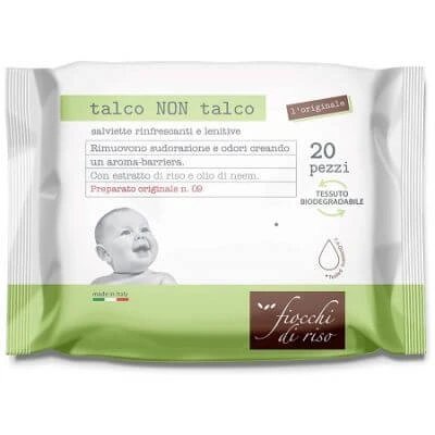 Șervețele cu fulgi de orez fără pudră de talc