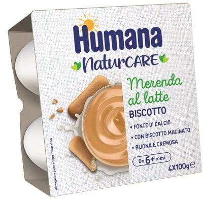 Humana snack lapte biscuit 4 bucăți 100 g