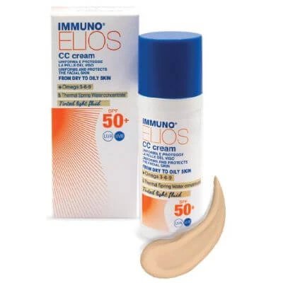 Immuno elios cc cream spf50+ lumină colorată 40 ml