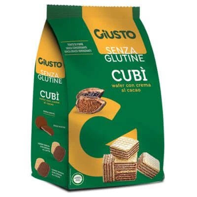 Giusto vafe de cacao fără gluten 250 g