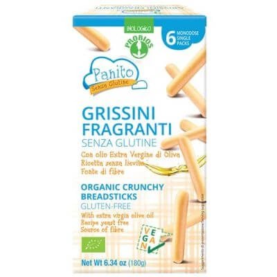 Coșuri de pâine parfumate fără gluten Panito 180 g