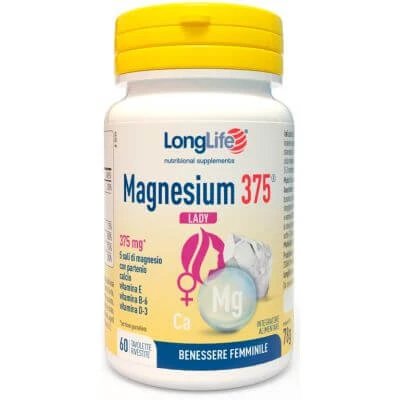 Longlife magneziu 375 doamnă 60 comprimate