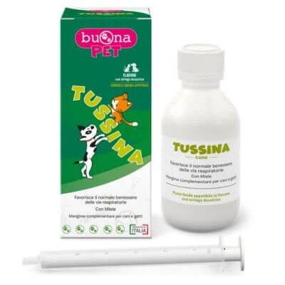 Tussin flacon câini și pisici cu seringă de dozare 100 g buonapet
