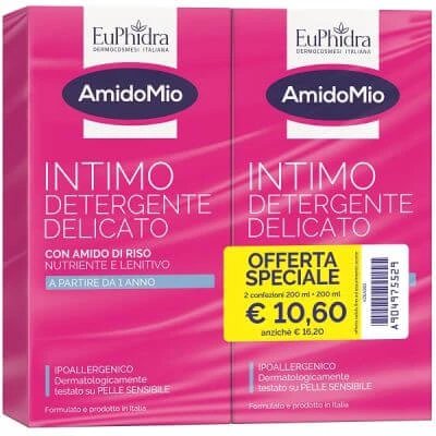 Euphidra combinație de curățare intimă 200 ml + 200 ml
