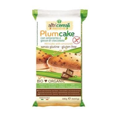 Altricereali amaranth plumcake cu chipsuri de ciocolată 4 x 45 g