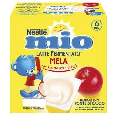Mio snack lapte fermentat măr 4 bucăți de 100 g